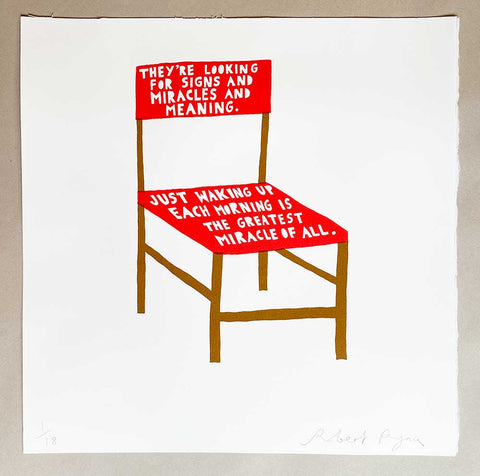 Chair of Meaning Screenprint