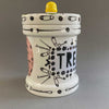 'Bits And Bobs' Treasure Pot - Lilac/Rose/Green