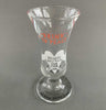 'Drink to Peace'.  Sherry/Liqueur Glass
