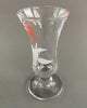 'Drink to Peace'.  Sherry/Liqueur Glass