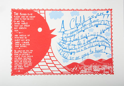 'A Child We Are Going To Have' Screenprint
