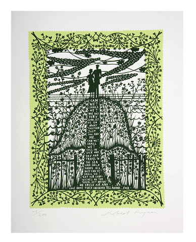 'Can We? Shall We?' Green Screenprint