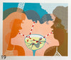 'Drinks' Screenprint.  24 individual color proofs