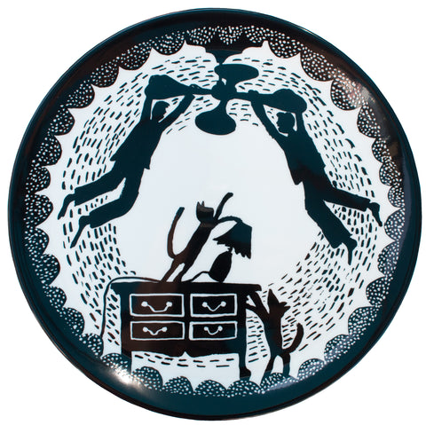'Fan' Ceramic Plate