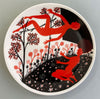 High jumping. Small Ceramic Plate