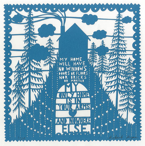 'My Home' Adriatic Blue Lasercut