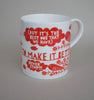 'The World Is Not Perfect' Orange Ceramic Mug