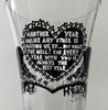 'Goodbye 2021 ! Hello 2022 !'.  Sherry/Liqueur Glass