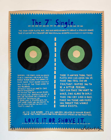 'The 7" Single' 2023 Screenprint