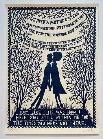 'Winters' Frost'  Screenprint