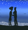 'Your Light' (Blue Sunset) Screenprint with Blue Moon