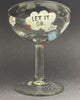 '2021 Let it go'  Champagne Glass