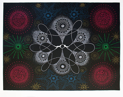 'Our Sub Atomic Love Story' Landscape Screenprint