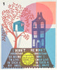 'Big House - Small House' Screenprint  Artists Proofs