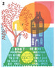 'Big House - Small House' Screenprint  Artists Proofs