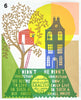 'Big House - Small House' Screenprint  Artists Proofs