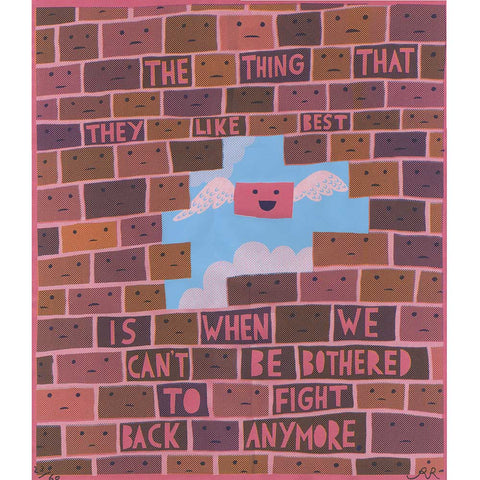 'Bricks'  Screenprint