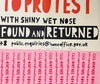 LOST - Right to Protest Screenprint