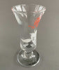 'Drink to Peace'.  Sherry/Liqueur Glass