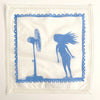 'Fan' Blue Handkerchief