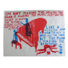 'The Piano is making the music' Screenprint on Tissue Paper